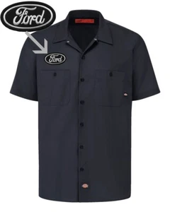 Camisa de trabajo clásica Mustang F-150 S-5X de manga corta Ford Retro parche Dickies - Imagen 1 de 5