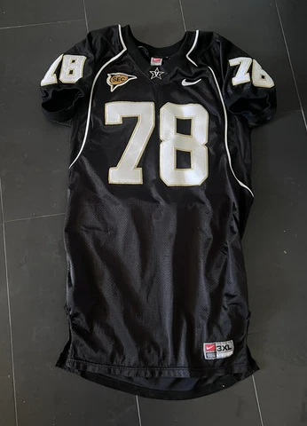 VTG NIKE Vanderbilt Commodores SEC Football Jersey Sz. 3XL GAME WORN Jersey #78 Cover