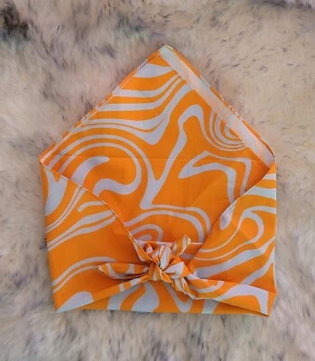 NWOT URBAN OUTFITTERS SCARF HEAD COVER MULTI ABSTRACT PRINT 20×20"  - Image 1 of 2