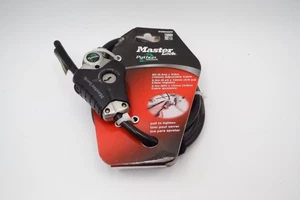 Master Lock Python Adjustable Cable Lock 8ft x 3/8in (Model 8428KADPF) – NEW - Picture 1 of 4