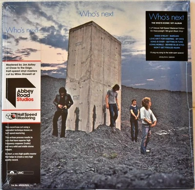 POLYDOR RECORDS EU THE WHO "Whos Next" 180g OBI Lted DELUXE Half Speed Master SS - Image 1 of 2