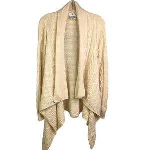 Vineyard Vines Cardigan Womens Size Small Cream Open Front Drape - Picture 1 of 7