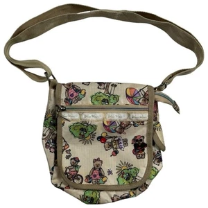 Borsa a tracolla ProSports Lesportsac orsacchiotto blu onda tracolla regolabile crema - Foto 1 di 9