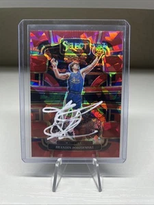 2023 Select Basketball Brandin Podziemski Red Cracked In Person Autograph - Picture 1 of 2