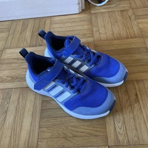 Adidas Sportschuhe Blau Klettverschluss Gr 33,5 - Bild 1 von 4