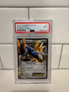 2012 Pokemon Black & White Plasma Storm #93 Cobalion EX PSA 9 - Picture 1 of 2