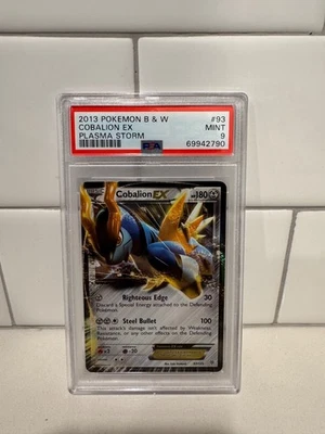 2012 Pokemon Black & White Plasma Storm #93 Cobalion EX PSA 9 - Image 1 of 2