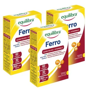 3pz Integratori Alimentari Equilibra a Base Di Ferro Con Acido Folico+Vitamina C - Foto 1 di 6