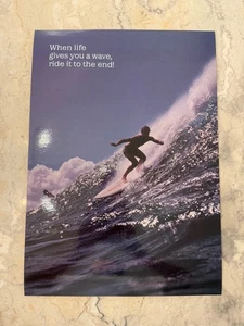 "Póster vintage Argus Waves Ocean Inspirational 21"" x 14"""  - Imagen 1 de 2