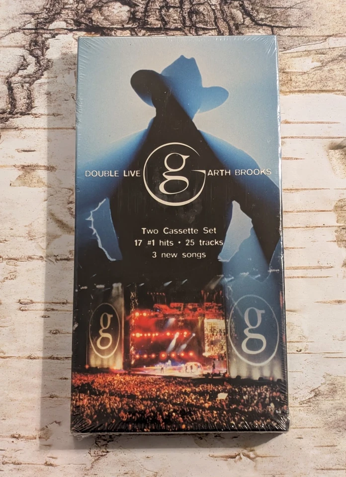Garth Brooks - Double Live (1998 Two Cassette Tape Set) 90s Country - Sealed - Image 1 of 4