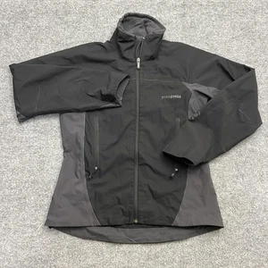 Patagonia Figure 4 Jacket Womens Small Black Gray Softshell Full Zip 84975 - Picture 1 of 10