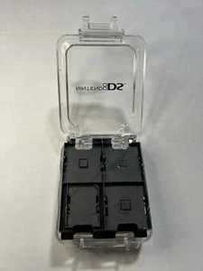 Nintendo DS Clear 16-in-1 Game Card Carry Case Cartridge Holder Box Clear&Black - Bild 1 von 2