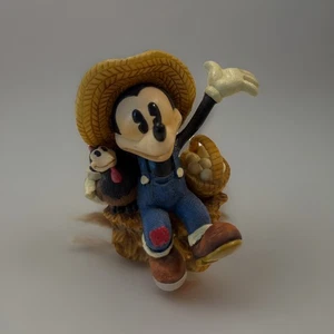 Disney Enesco Home Grown Mickey Mouse with Chicken and Egg Basket - Picture 1 of 5