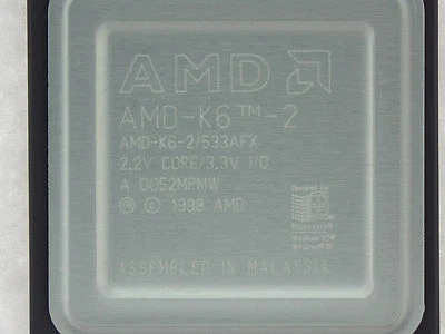 AMD-K6-2/533AFX AMD K6-2 533 MHz CPU - Image 1 of 2