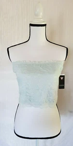 Guess Lace Tube Top in Spa Blue Size XL MSRP $44 New - Picture 1 of 9
