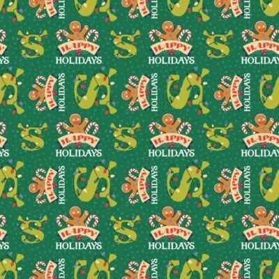 Shrek Dear Santa - Tela de algodón verde por yarda Foto 1 de 2