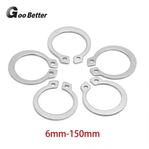 External Circlip A2 Stainless Steel Retaining Washers Snap Ring 6mm-150mm Select - Picture 1 of 9