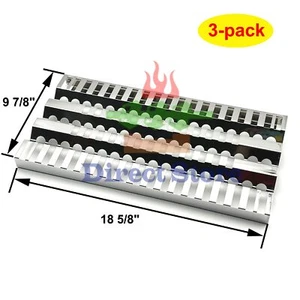 Parts DP111 3-Pack Stainless Steel Heat Plates for DCS BGB30-BQR and Other Ga... - Picture 1 of 4