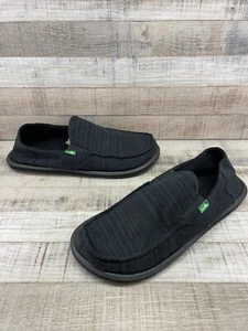 Sanuk schwarz Vlies gefütterte Slipper Halbschuhe mit Gummisohlen Herren Gr. 9 - Bild 1 von 8