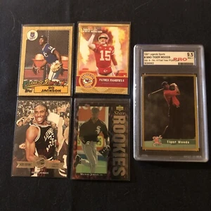 5-Of TheGreatest⚾️🏀🏈⛳️RookiesOfAll Time👑Kobe🏀Bo⚾️MJ🏀TW⛳️PMc🏈SALE🔥$69🦊💰 - Picture 1 of 11