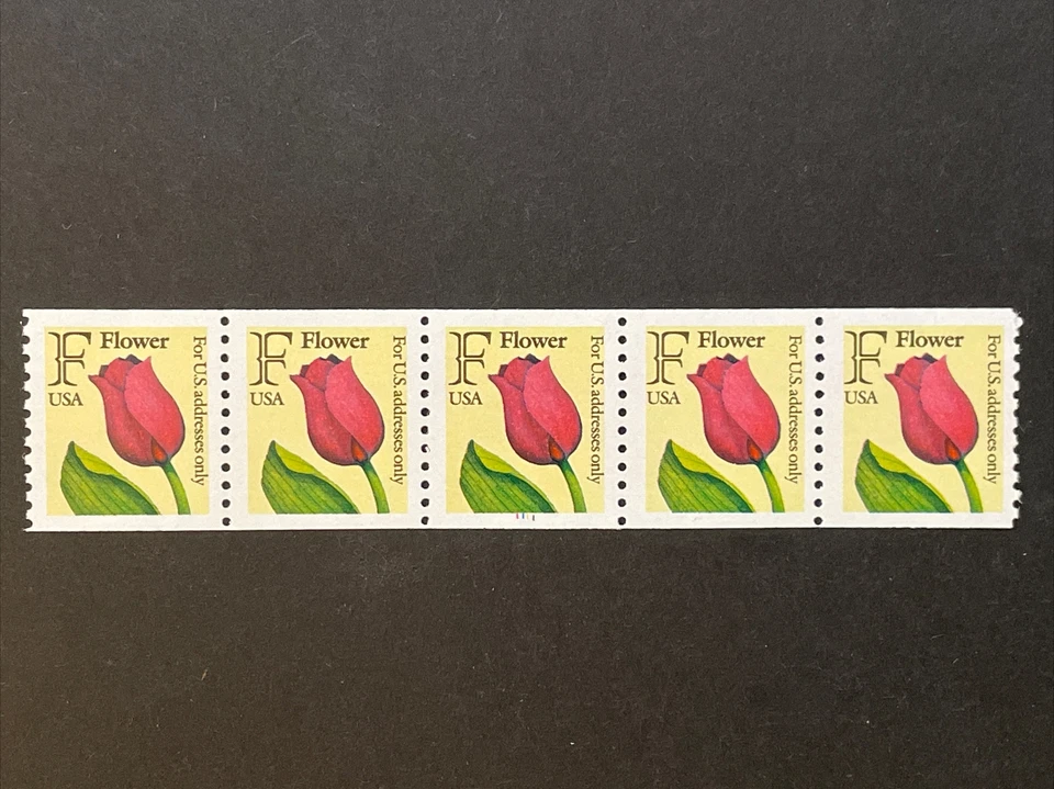 US PNC5 29c F-Rate Tulip Flower Stamps Sc# 2518 Plate 1111 MNH - Image 1 of 1