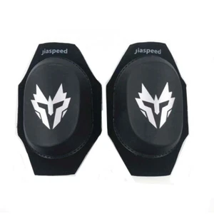 Black Protective Gears kneepad Knee Pads Sliders Protector Motorcycle Old School - Bild 1 von 4