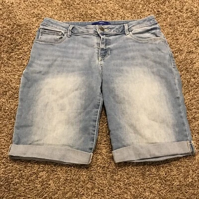 apt. 9 Mujer Talla 6 Mezcla Algodón Elástico Beemuda Shorts B17 Foto 1 de 3