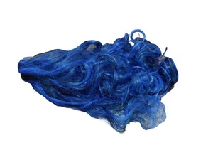 Disfraz de peluca de cabello sintético de Halloween azul/negro 16" rizado grumo en extensión - Imagen 1 de 6