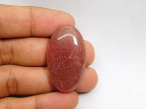 Natürlicher Erdbeer Quarz Cabochon lose Edelstein für Schmuck 68 kt. ME-1900 - Bild 1 von 3
