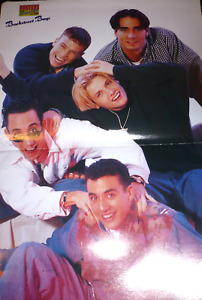 Backstreet Boys BSB Poster DIN A3 Rückseite Dito Fan Sammlung 90er Jahre Party
