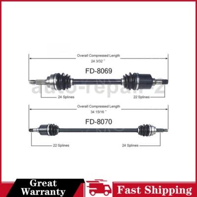 Eje delantero izquierdo derecho CV para Ford Festiva TrakMotive 1988~1993 Foto 1 de 3