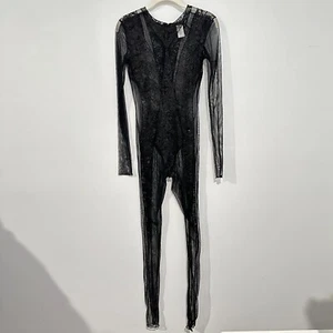 Anais Lingerie Sheer Lace Jumpsuit Womens Small Made in Italy Club Bodysuit - Picture 1 of 11