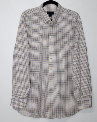 Scott Barber Mens Multicolor Check Long Sleeve Cotton Button Down Shirt XL - Image 1 of 4