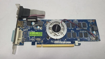 Gigabyte ATI Radeon HD5450 1GB DDR3 High Profile GV-R545-1GI VGA DVI HDMI | - Image 1 of 4