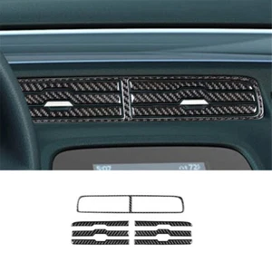 7Pcs Central Control Vent Panel Trim Carbon Fiber For Chevrolet Camaro 2010-15 B - Picture 1 of 11