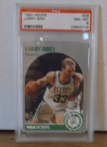 Aros #39 1990 - Larry Bird - PSA casi nuevo-como nuevo 8 Celtics - Imagen 1 de 1