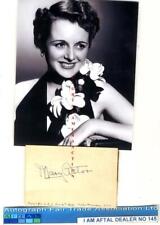 Mary Astor vintage signed page AFTAL#145