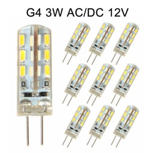 10X G4 3W LED Bulbs AC/DC 12V Blanc froid Mini Ampoule SMD 2835 Remplacer Lampe - Photo 1 sur 4