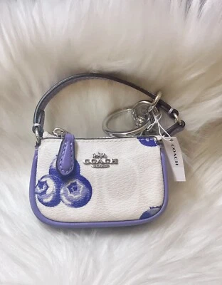 Bolso Coach Mini Nolita nuevo con etiquetas encanto en lona exclusiva con estampado de arándanos CR498 Foto 1 de 4
