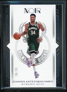 2022-23 GIANNIS ANTETOKOUNMPO 30/99 PANINI NOIR ICON EDITION