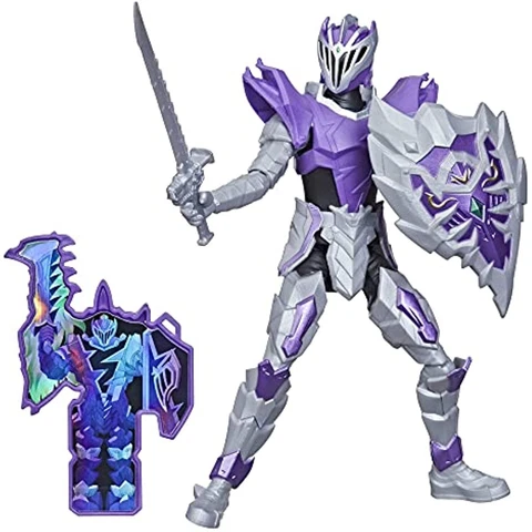 Power Rangers Dino Fury Void Knight Ranger Action Figure with Dino Fury Key Cover