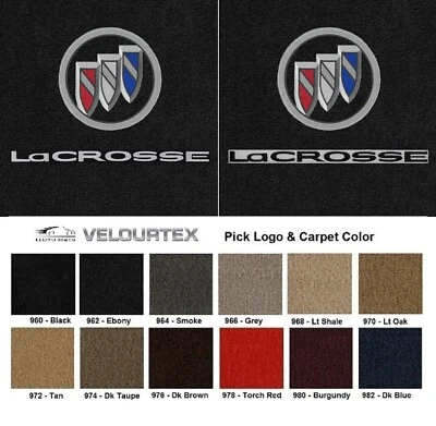 Lloyd Mats Velourtex Buick LaCrosse Double Logo Front Floor Mats (2017-2019)  - Image 1 of 4