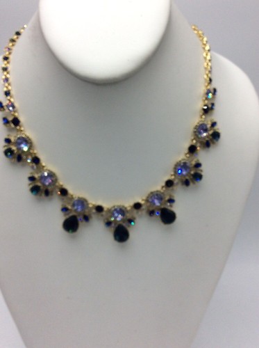 Collana Givenchy $175 Cristallo Blu Dichiarazione #6 GE