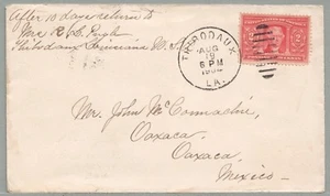 LA to MEXICO w 324 LOUISIANA PURCHASE on 1904 - RARE ORIGIN / DESTINATION COMBO! - Picture 1 of 2