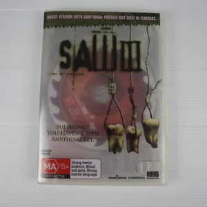 SAW III 3 | DVD Uncut Version\ Region 4 R4 | Rare Clear See Through Case Horror - Picture 1 of 5