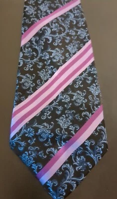 Corbata XMI Platino Seda Italia EE. UU. Hecha a Mano  Foto 1 de 4