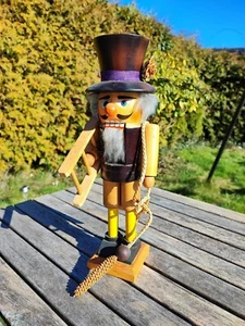 NUSSKNACKER KAMINKEHRER ERZGEBIRGE SEIFFEN DDR 37 CM - Bild 1 von 2