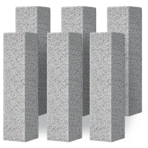 6 Pack Pumice Stone for Toilet Cleaning Bowl Stick, Powerfully Cleans Hard - Picture 1 of 7