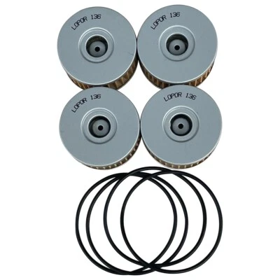 4pcs Oil Filter For Suzuki GZ250 Marauder 99-10 TU250X 98-00 09-19 DR350 90-00 - Image 1 of 4