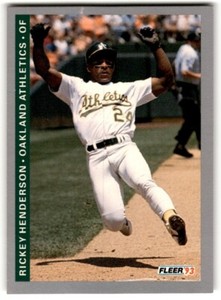1993 Fleer Rickey Henderson #294 Oakland Athletics